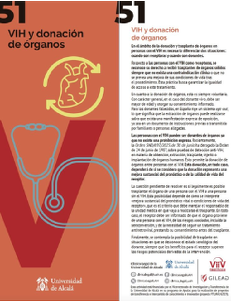 Píldora 51: VIH y donación de órganos