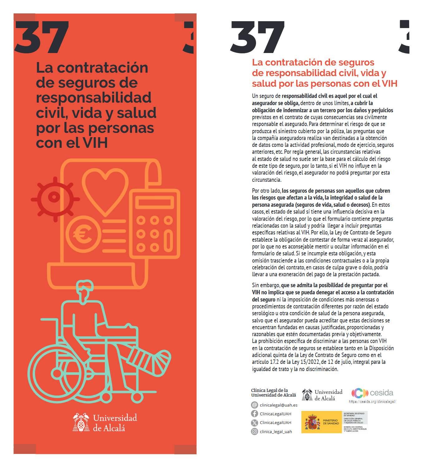 Píldora 37: La contratación de seguros de responsabilidad civil, vida y salud por las personas con el VIH